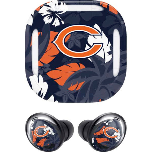 NFL Chicago Bears Tropical Print Galaxy Buds Pro Skin