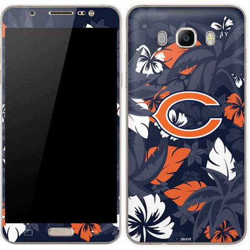 NFL Chicago Bears Tropical Print Galaxy J7 Skin