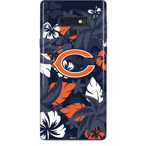 NFL Chicago Bears Tropical Print Galaxy Note 9 Skin
