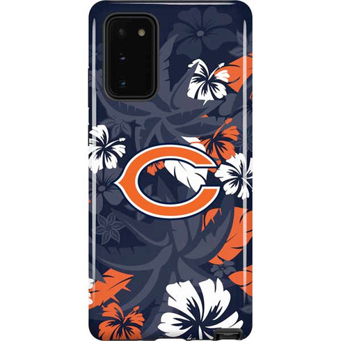 NFL Chicago Bears Tropical Print Galaxy Note20 5G Pro Case