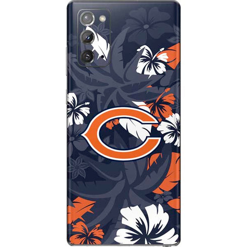 NFL Chicago Bears Tropical Print Galaxy Note20 5G Skin