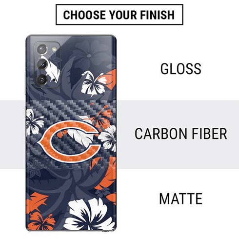 NFL Chicago Bears Tropical Print Galaxy Note20 5G Skin