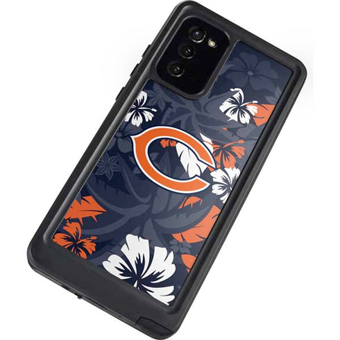 NFL Chicago Bears Tropical Print Galaxy Note20 5G Waterproof Case
