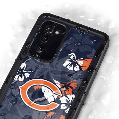 NFL Chicago Bears Tropical Print Galaxy Note20 5G Waterproof Case