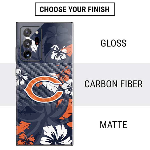 NFL Chicago Bears Tropical Print Galaxy Note20 Ultra 5G Skin