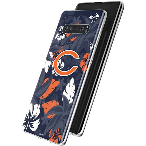 NFL Chicago Bears Tropical Print Galaxy S10 Plus Skin