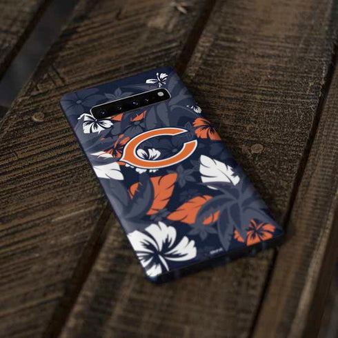 NFL Chicago Bears Tropical Print Galaxy S10 Plus Skin