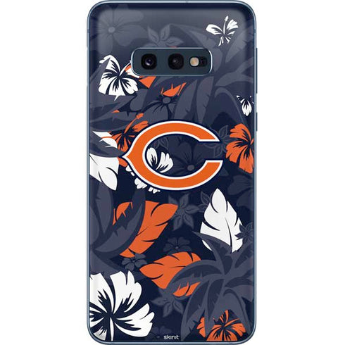 NFL Chicago Bears Tropical Print Galaxy S10e Skin