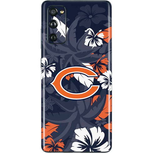 NFL Chicago Bears Tropical Print Galaxy S20 Fan Edition Skin