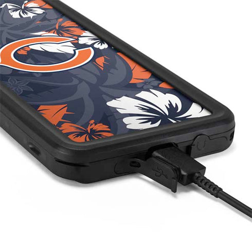 NFL Chicago Bears Tropical Print Galaxy S20 Plus Waterproof Case