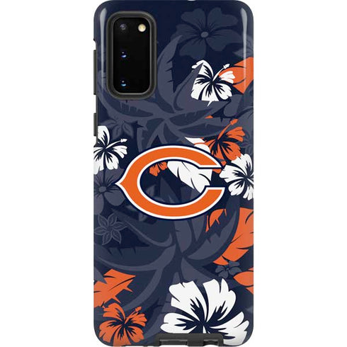 NFL Chicago Bears Tropical Print Galaxy S20 Pro Case