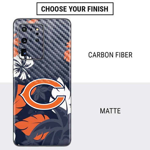 NFL Chicago Bears Tropical Print Galaxy S20 Ultra 5G Skin