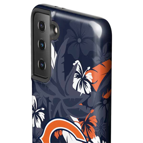 NFL Chicago Bears Tropical Print Galaxy S21 FE Pro Case