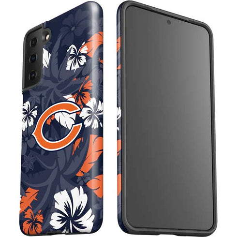 NFL Chicago Bears Tropical Print Galaxy S21 Plus 5G Pro Case