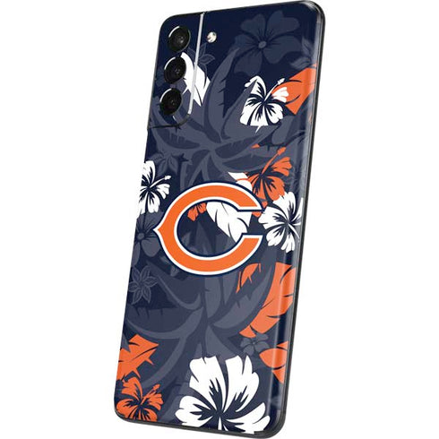 NFL Chicago Bears Tropical Print Galaxy S21 Plus 5G Skin