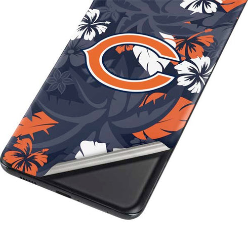 NFL Chicago Bears Tropical Print Galaxy S21 Plus 5G Skin