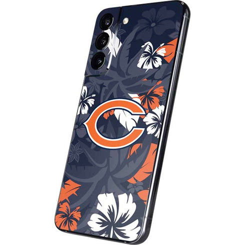 NFL Chicago Bears Tropical Print Galaxy S22 Plus Skin