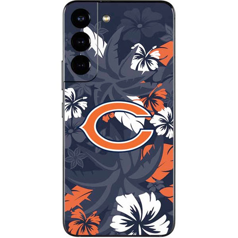 NFL Chicago Bears Tropical Print Galaxy S22 Skin