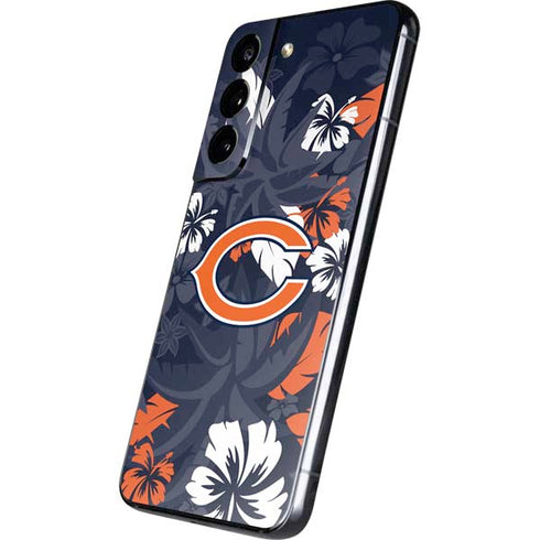 NFL Chicago Bears Tropical Print Galaxy S22 Skin