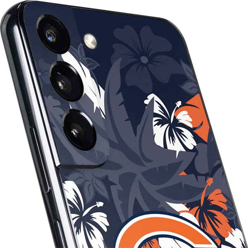 NFL Chicago Bears Tropical Print Galaxy S22 Skin