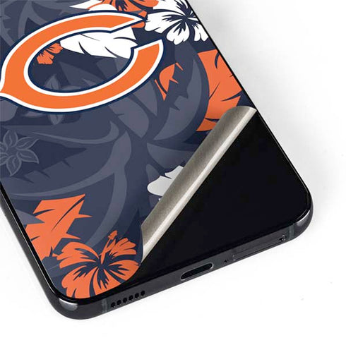 NFL Chicago Bears Tropical Print Galaxy S22 Skin