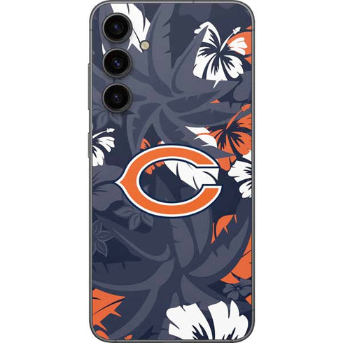 NFL Chicago Bears Tropical Print Galaxy S23 FE Skin