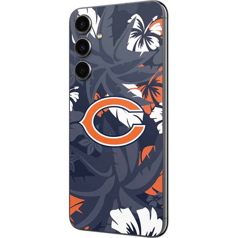 NFL Chicago Bears Tropical Print Galaxy S23 FE Skin
