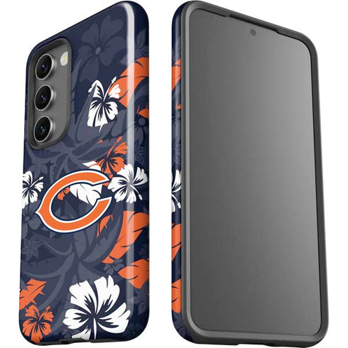 NFL Chicago Bears Tropical Print Galaxy S23 Pro Case