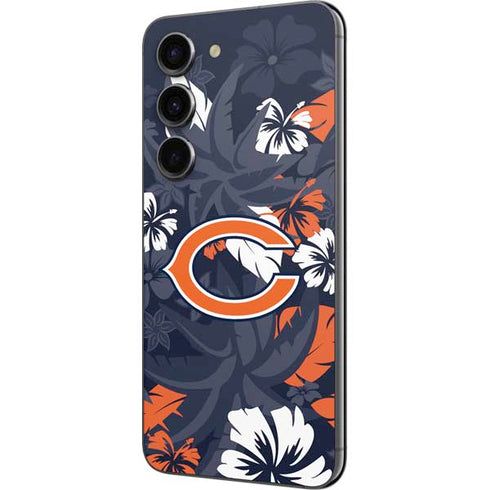 NFL Chicago Bears Tropical Print Galaxy S23 Skin