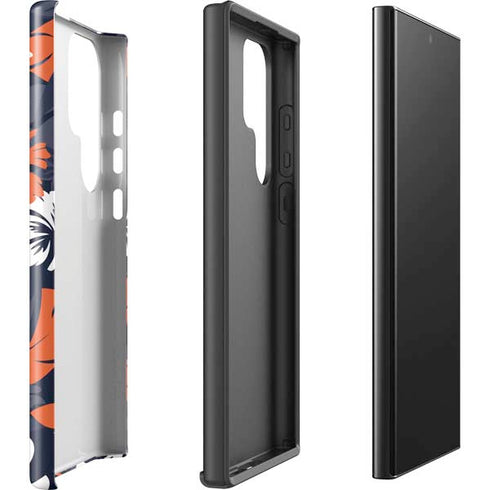 NFL Chicago Bears Tropical Print Galaxy S24 Ultra Impact Case