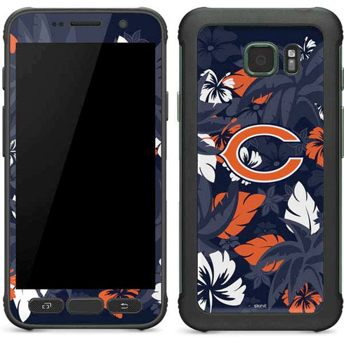 NFL Chicago Bears Tropical Print Galaxy S7 Active Skin