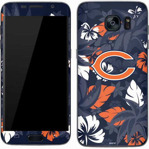 NFL Chicago Bears Tropical Print Galaxy S7 Skin