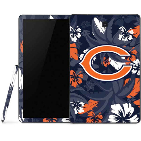 NFL Chicago Bears Tropical Print Samsung Galaxy Tab Skin