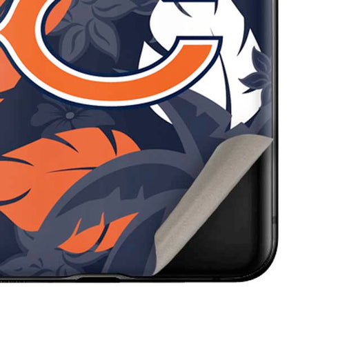 NFL Chicago Bears Tropical Print Galaxy Z Flip Skin