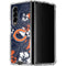NFL Chicago Bears Tropical Print Galaxy Z Fold4 5G Clear Case