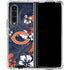 NFL Chicago Bears Tropical Print Galaxy Z Fold4 5G Clear Case