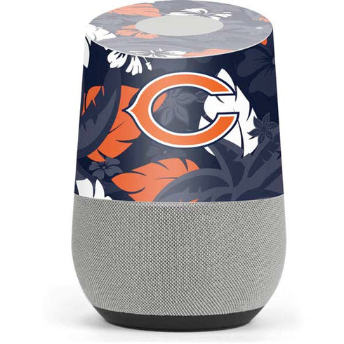NFL Chicago Bears Tropical Print Google Home Skin