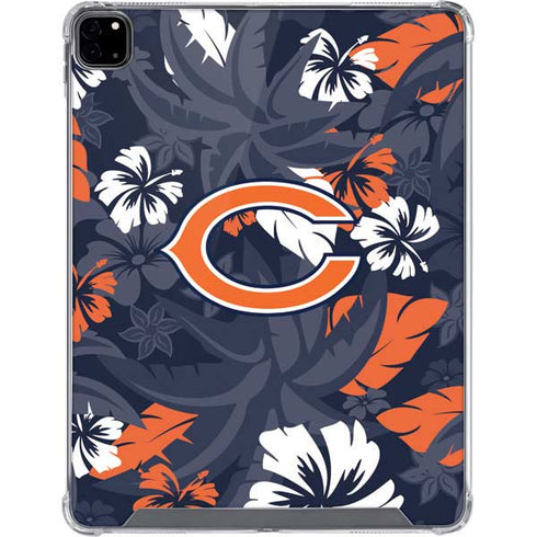 NFL Chicago Bears Tropical Print iPad Pro 12.9in (2020) Clear Case