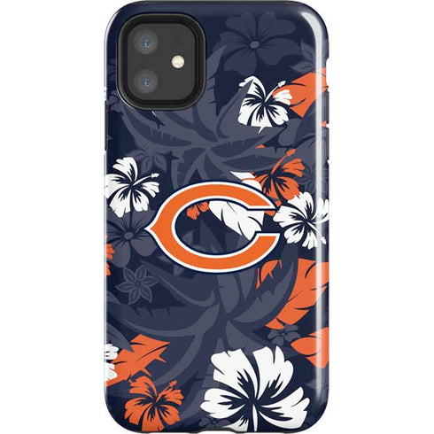 NFL Chicago Bears Tropical Print iPhone 11 Impact Case