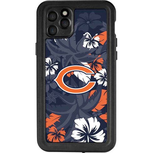 NFL Chicago Bears Tropical Print iPhone 11 Pro Max Waterproof Case