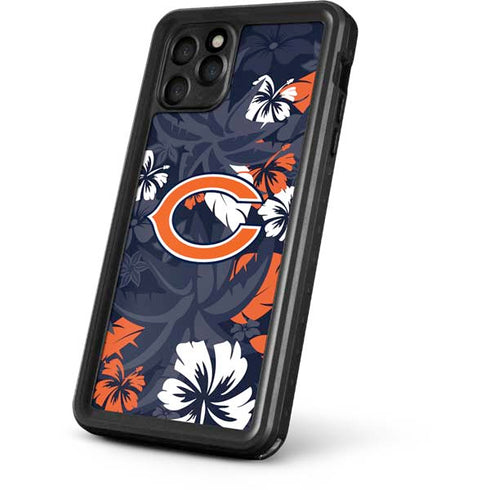 NFL Chicago Bears Tropical Print iPhone 11 Pro Max Waterproof Case