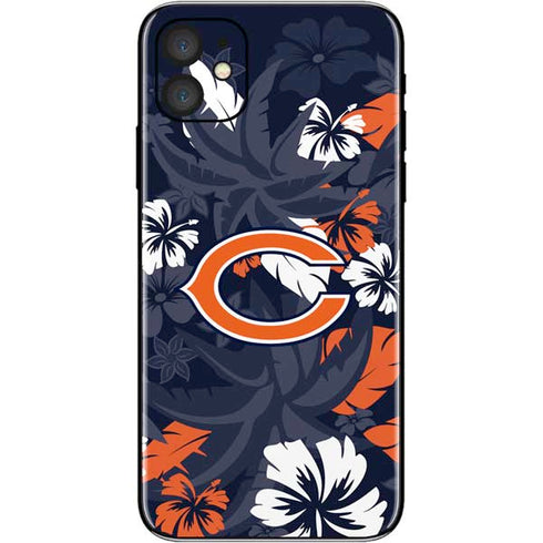 NFL Chicago Bears Tropical Print iPhone 11 Skin