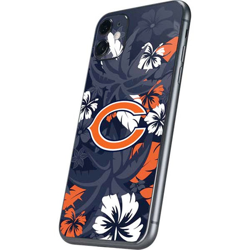 NFL Chicago Bears Tropical Print iPhone 11 Skin