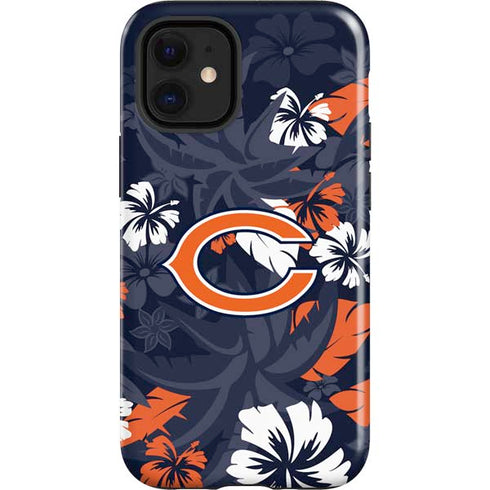 NFL Chicago Bears Tropical Print iPhone 12 Mini Impact Case