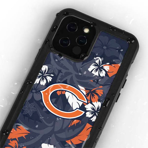 NFL Chicago Bears Tropical Print iPhone 12 Pro Max Waterproof Case