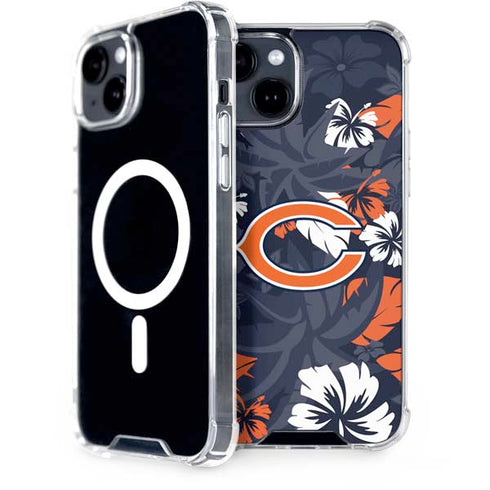 NFL Chicago Bears Tropical Print iPhone 13 MagSafe Case