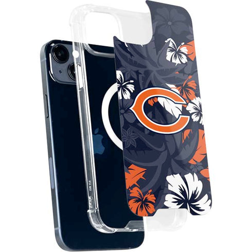 NFL Chicago Bears Tropical Print iPhone 13 MagSafe Case