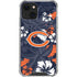 NFL Chicago Bears Tropical Print iPhone 13 Mini Clear Case