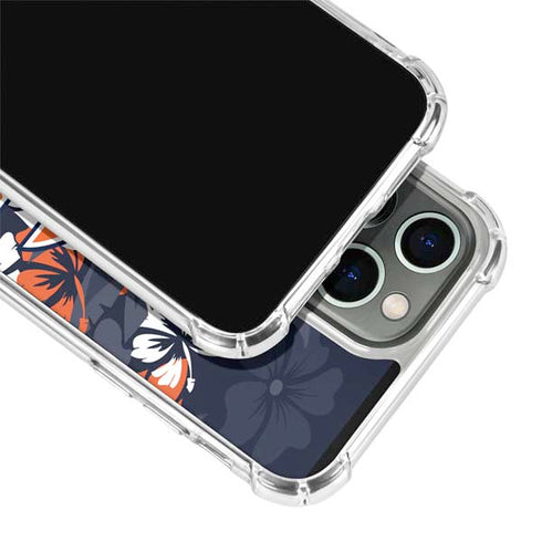 NFL Chicago Bears Tropical Print iPhone 13 Pro Clear Case