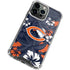 NFL Chicago Bears Tropical Print iPhone 13 Pro Max Clear Case